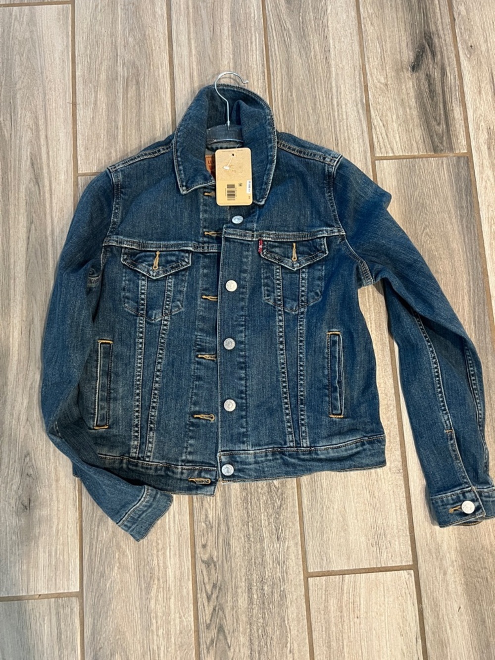 Levi's Trucker Jacket Blue Button Front Stretch XS
